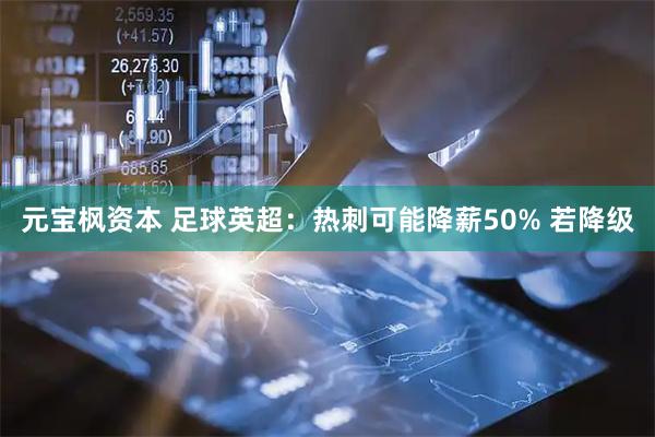 元宝枫资本 足球英超：热刺可能降薪50% 若降级